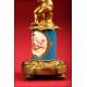 Beautiful Oil Lamp in Bronze and Porcelain. S. XIX