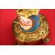 Beautiful Oil Lamp in Bronze and Porcelain. S. XIX
