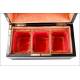 Precious Antique Perfume Box with Old Paris Porcelain Bottles. France, XIX Century
