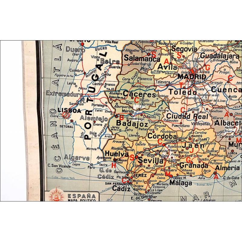 Old Map of Algarve Portugal 1920 Vintage Map of Algarve - VINTAGE MAPS AND  PRINTS