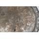 Wonderful Silver Plated Copper Tray, Hand Embossed. Persia, Circa 1900