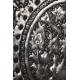 Wonderful Silver Plated Copper Tray, Hand Embossed. Persia, Circa 1900