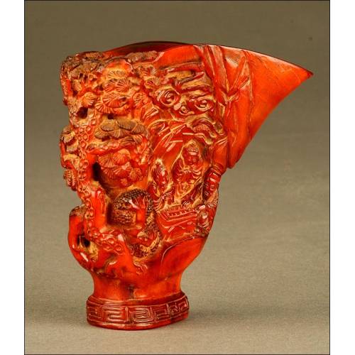 Chinese Carved Cup, S. XIX