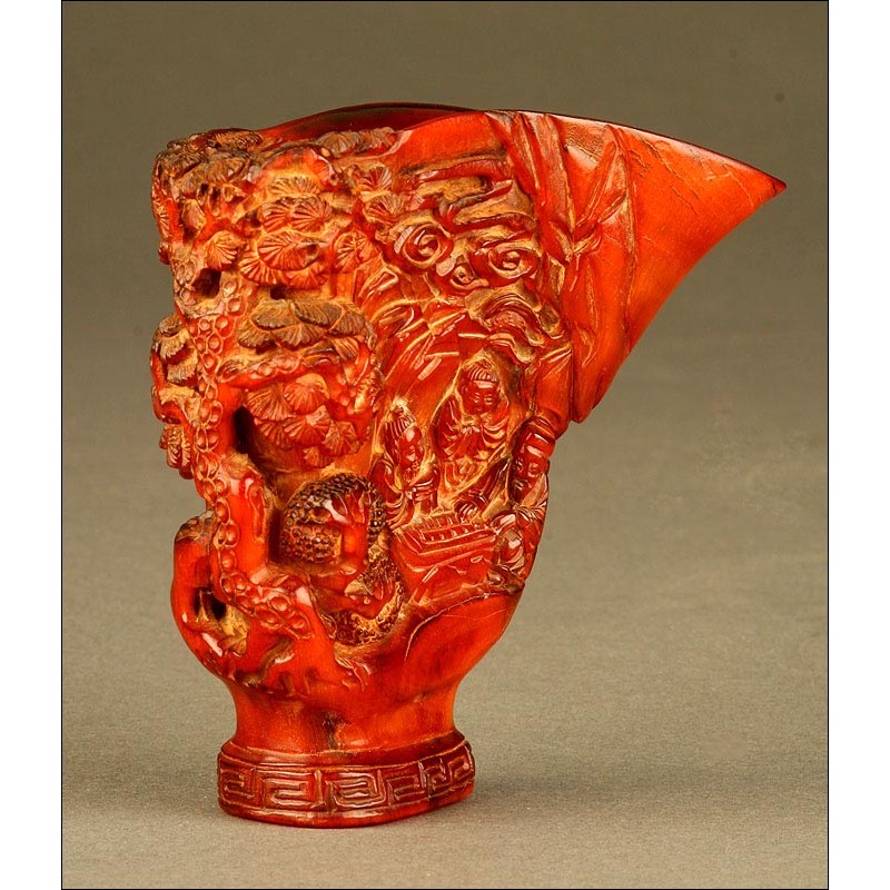 Chinese Carved Cup, S. XIX