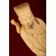 Figura China Realizada en Marfil en el Siglo XIX. Representa a el Inmortal Lü Donbing, un Personaje Mitológico