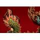 Dragón de Porcelana China en Múltiples Colores. Finales del S. XX. Edición Limitada de Gran Belleza