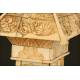 Chinese Carved Ivory Pagoda. XIX Century. Contains a Buddha behind the Upper Doors.