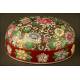 Impressive Chinese Porcelain Vase. Hand Engraved and Painted Lions. S. XIX
