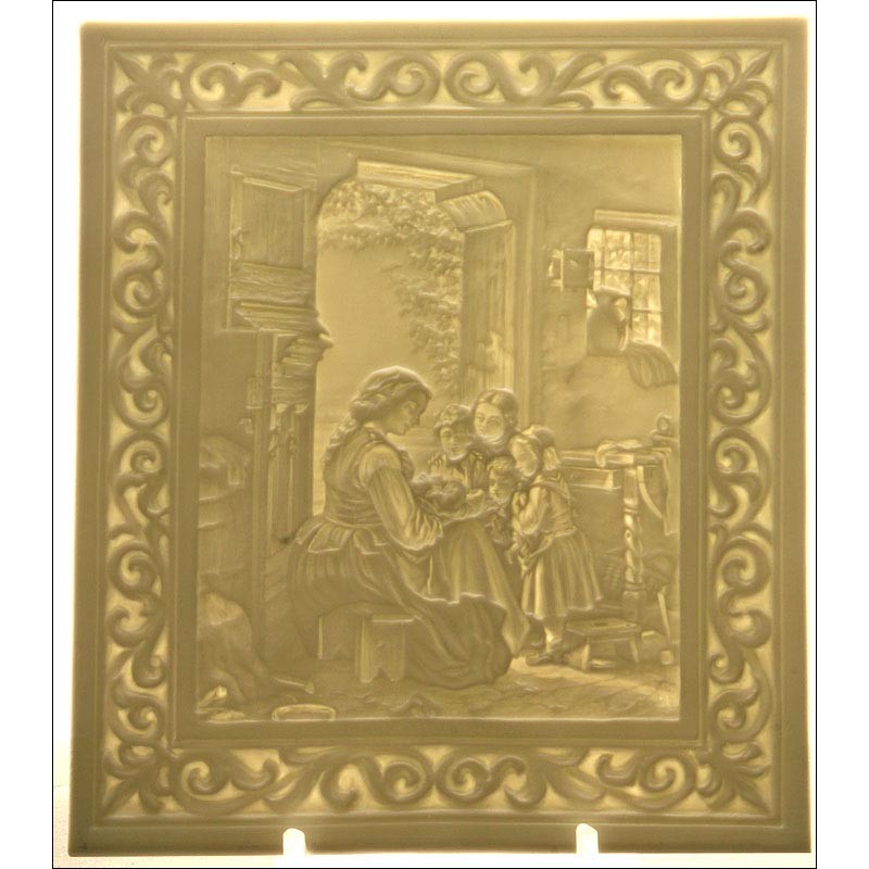 Porcelain Lithophane, 19th Century.