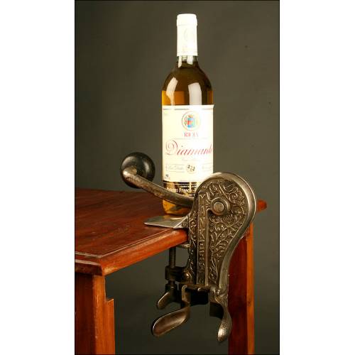 Important American Bar Corkscrew. Year 1913. Works Like the First Day