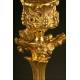 Elegant Pair of French Candlesticks, 1880. Well Preserved. Antique and Decorative.