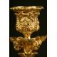 Elegant Pair of French Candlesticks, 1880. Well Preserved. Antique and Decorative.