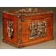 Spectacular Napoleon III Style Cigar Box. 2nd half of XIX Century.