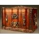 Spectacular Napoleon III Style Cigar Box. 2nd half of XIX Century.